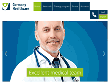 Tablet Screenshot of germany-healthcare.com